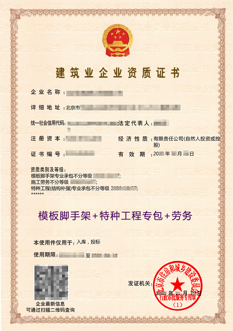 模板脚手架特种工程劳务(图1)