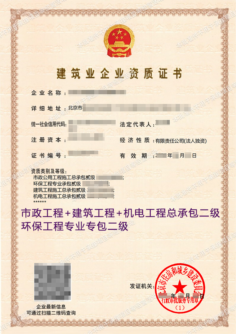 市政建筑机电总承包二级(图1)